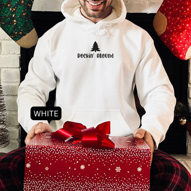 Christmas Tree Rockin Round Hoodie for Men